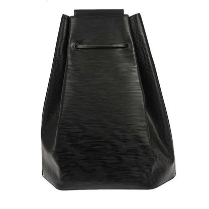 Louis Vuitton Sac a Dos Drawstring Backpack Epi Leather, Black, Leather, Backpack
