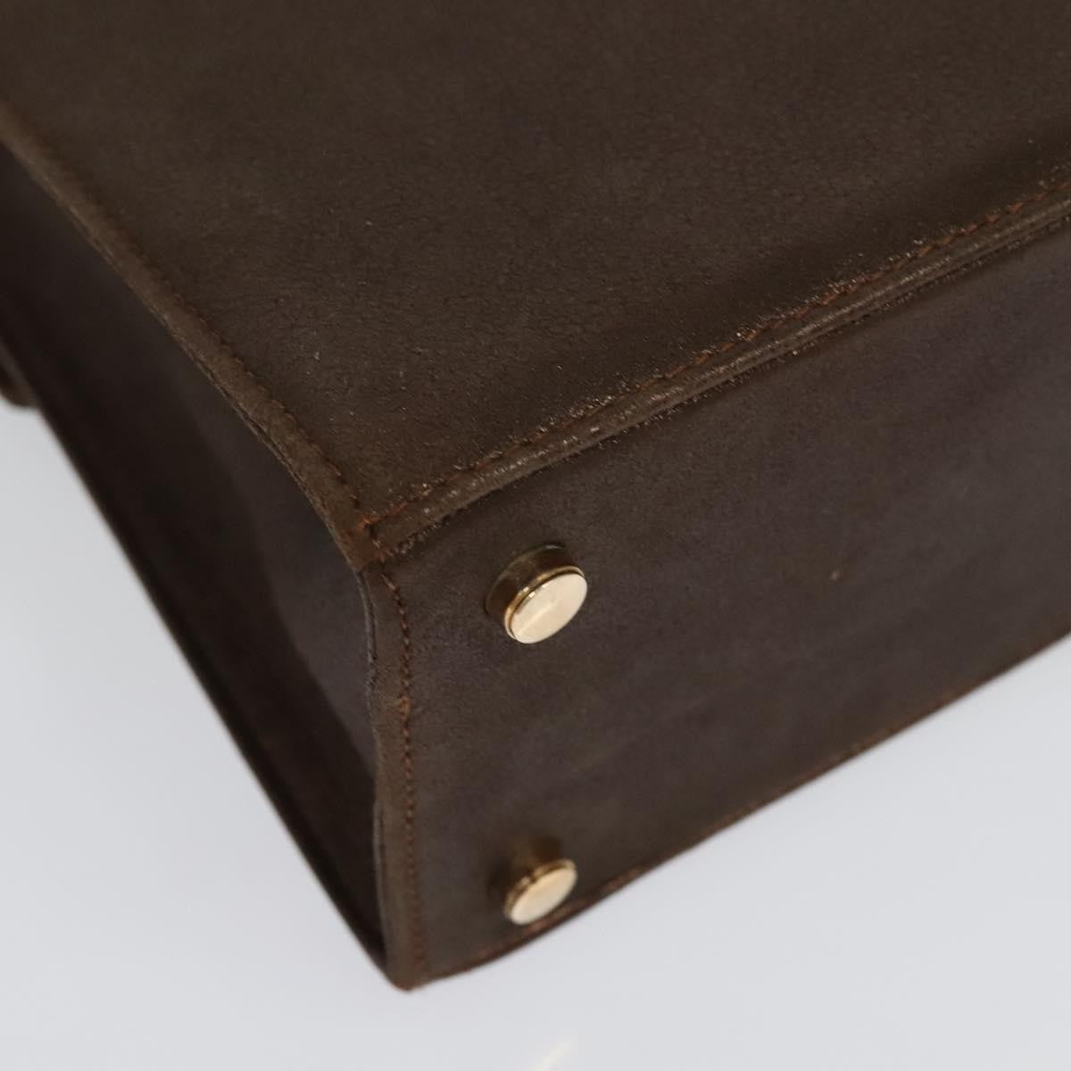 Salvatore Ferragamo Gancini Shoulder Bag Leather, BROWN, LEATHER, Shoulder bag