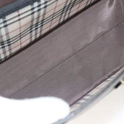 Burberry Vintage Handbag Leather, BLACK, LEATHER, Handbag