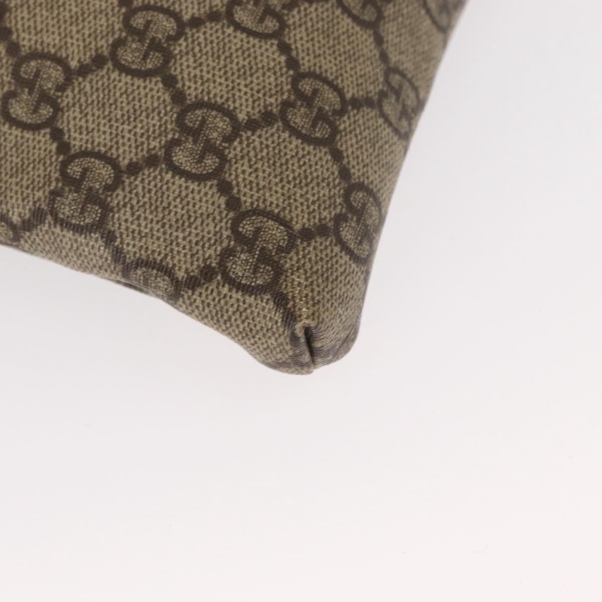 Gucci Vintage Double Belt Bag GG Canvas with Leather, BEIGE, CANVAS, Clutche & pouche