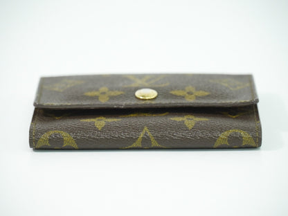 Louis Vuitton Porte Tresor Etui Papiers Wallet Monogram Canvas, BROWN, CANVAS, Card Holders