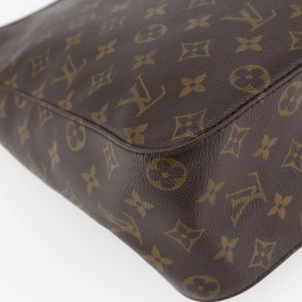 Louis Vuitton Looping Handbag Monogram Canvas, BROWN, CANVAS, Handbag