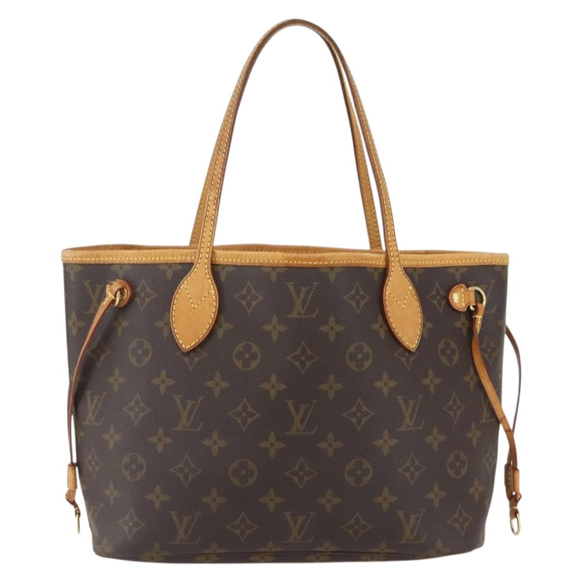 Louis Vuitton Neverfull Tote Monogram Canvas, BROWN, CANVAS, Tote bag