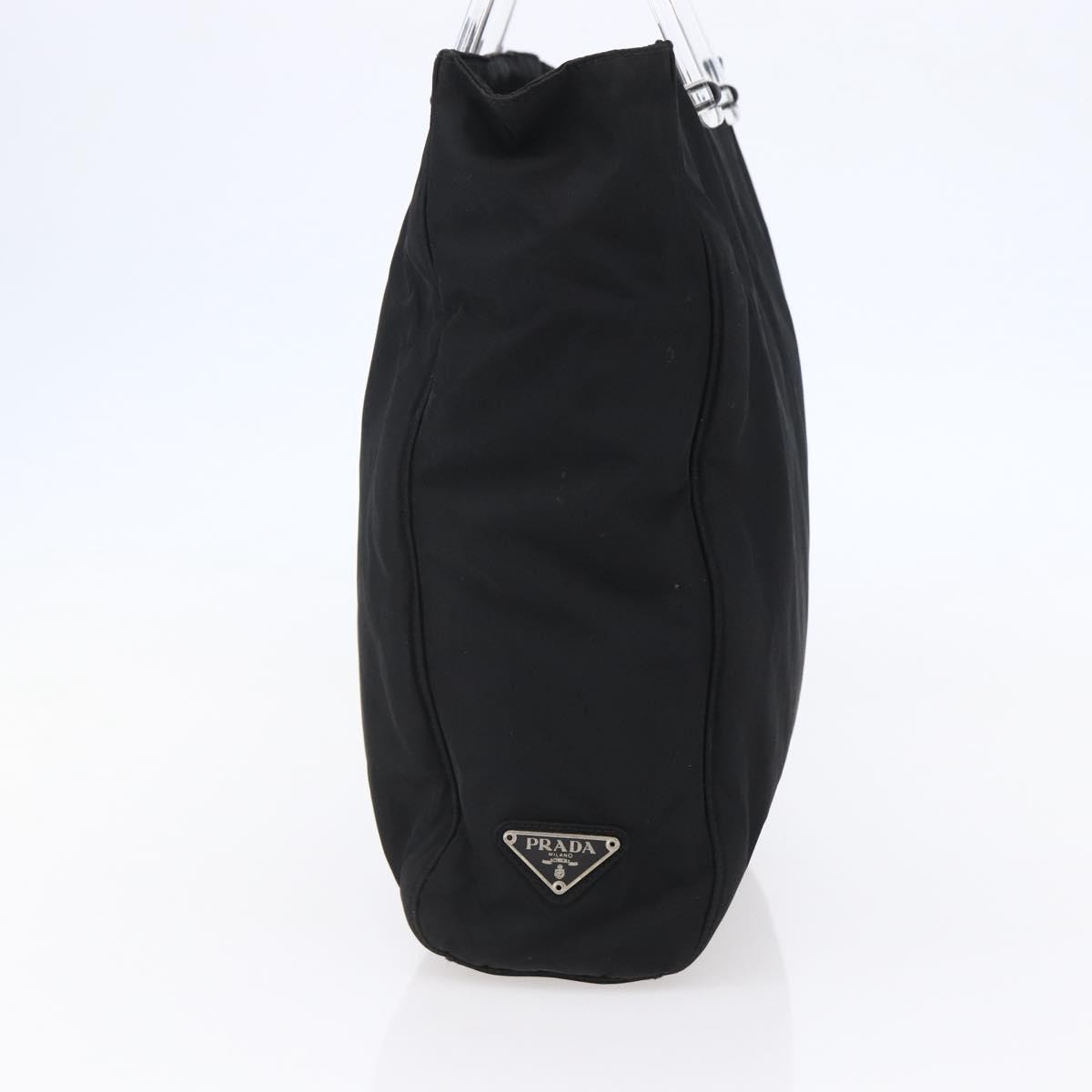 Prada Resin Handle Tote Tessuto, BLACK, NYLON, Tote bag
