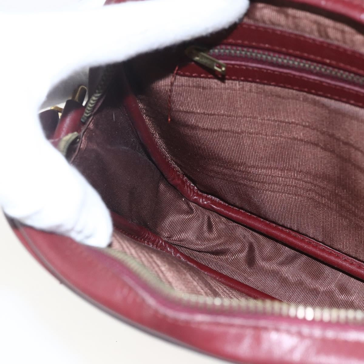 cartier Must de Cartier Shoulder Bag Leather, BURGUNDY, LEATHER, Shoulder bag