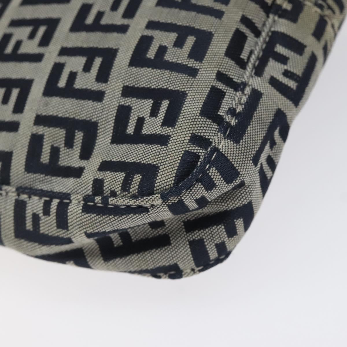 Fendi Vintage Shoulder Bag Zucca Canvas, NAVY, CANVAS, Shoulder bag