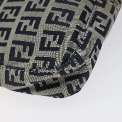 Fendi Vintage Shoulder Bag Zucca Canvas, NAVY, CANVAS, Shoulder bag