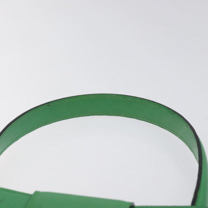 Celine Handbag Leather, GREEN, LEATHER, Handbag