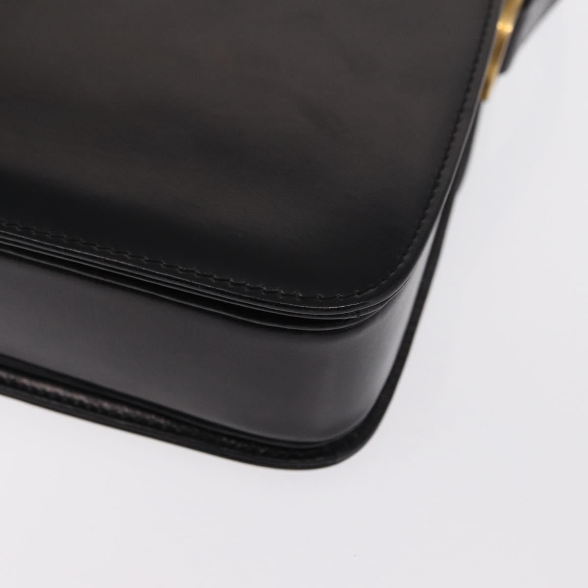 Gucci Vintage Shoulder Bag Leather, BLACK, LEATHER, Shoulder bag