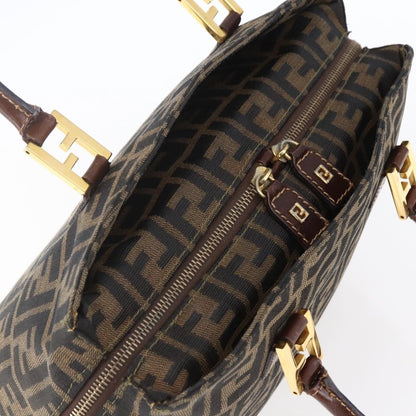 Fendi Vintage Convertible Satchel Zucca Canvas, BROWN, CANVAS, Handbag