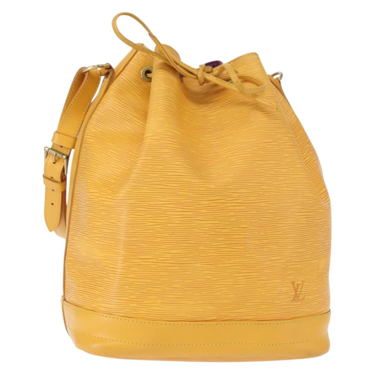Louis Vuitton Noe Handbag Epi leather, YELLOW, LEATHER, Shoulder bag
