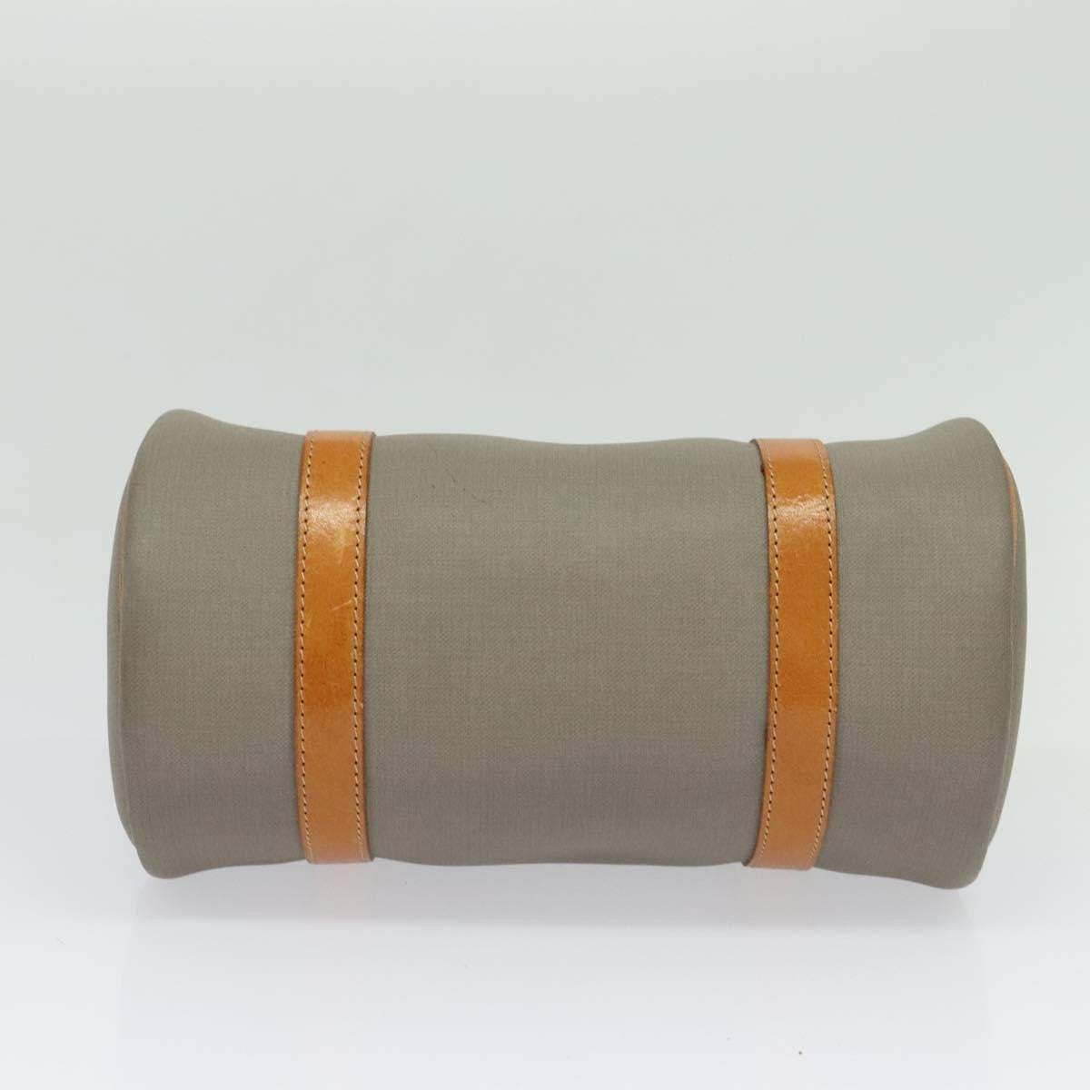 Christian Dior Vintage CD Handbag Canvas, GRAY, CANVAS, Handbag