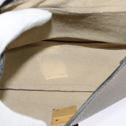 Chloe Drew Crossbody Bag Leather, GRAY, LEATHER, Shoulder bag