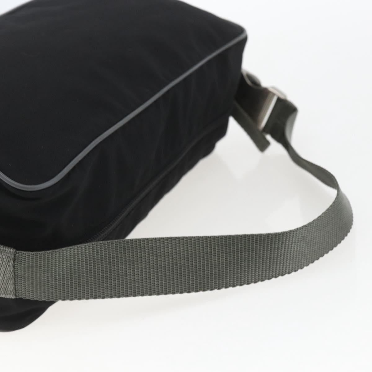 Prada Sport Zip Shoulder Bag Tessuto, BLACK, NYLON, Shoulder bag