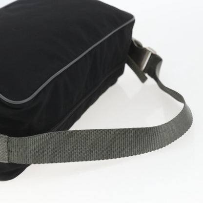 Prada Sport Zip Shoulder Bag Tessuto, BLACK, NYLON, Shoulder bag