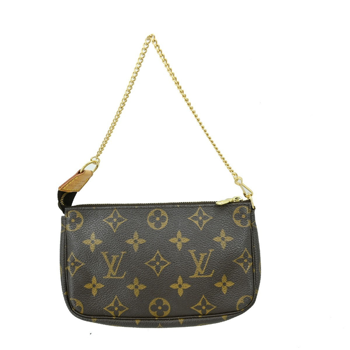 Louis Vuitton Mini pochette accessoires Canvas, BROWN, CANVAS, Clutche & pouche