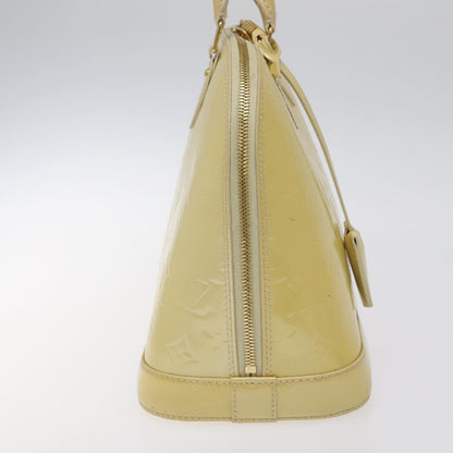 Louis Vuitton Alma Handbag Monogram Vernis, BEIGE, PATENT_LEATHER, Handbag