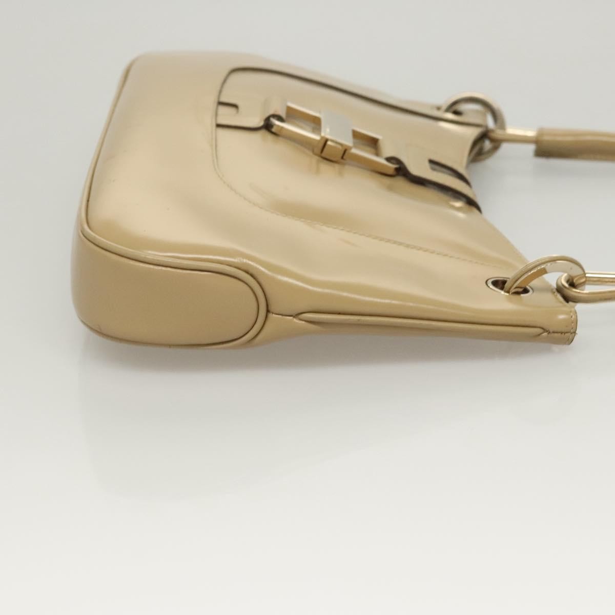 Gucci Vintage Jackie Handbag Leather, BEIGE, LEATHER, Handbag