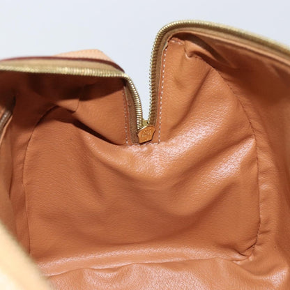 Celine Vintage Duffle Bag Macadam Coated Canvas, BEIGE, CANVAS, Travel bag