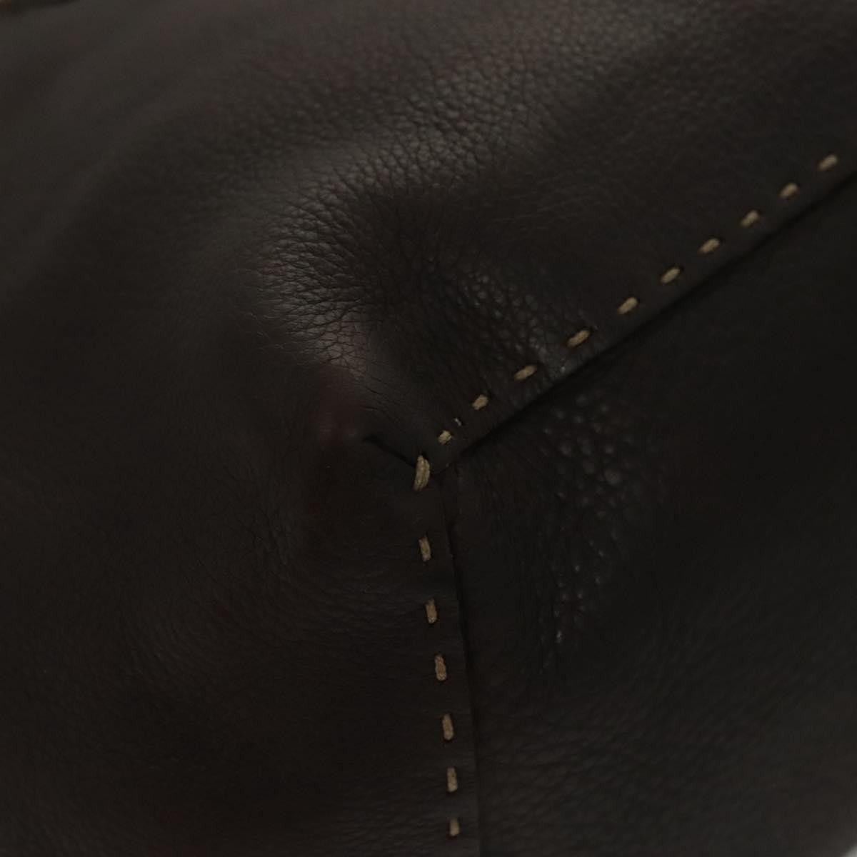 Fendi Selleria Frame Doctor Bag Leather, BROWN, LEATHER, Handbag