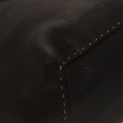 Fendi Selleria Frame Doctor Bag Leather, BROWN, LEATHER, Handbag