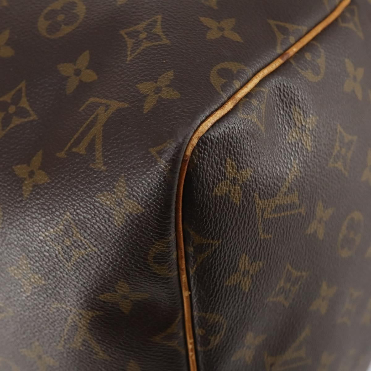 Louis Vuitton Keepall Bag Monogram Canvas, BROWN, CANVAS, Travel bag