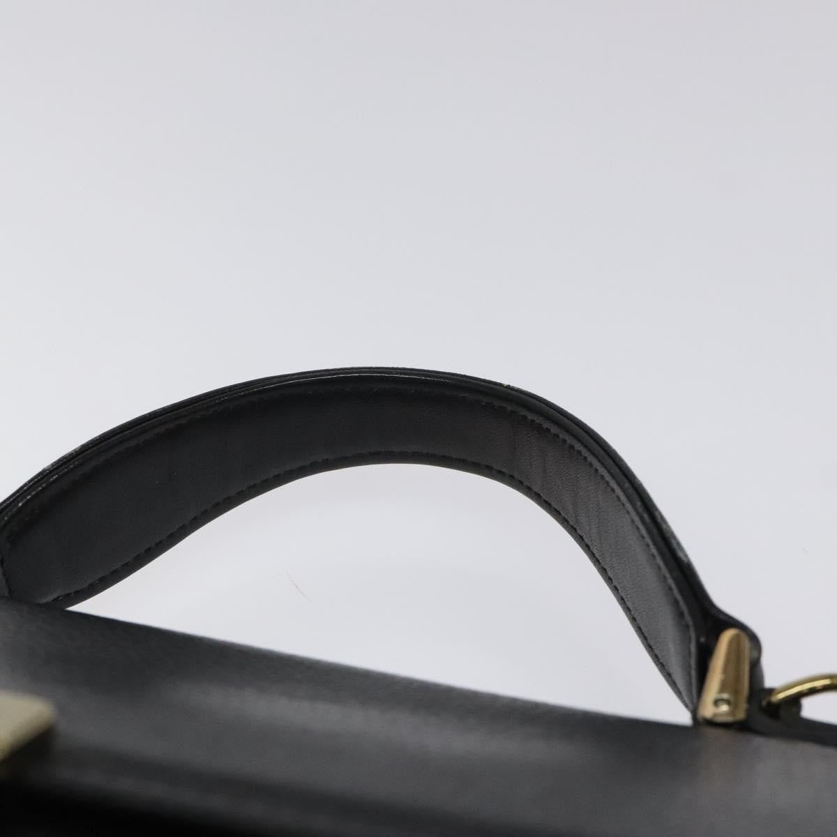 Burberry Convertible Briefcase Leather with London Check Coated Canvas, BLACK, LEATHER, Briefcase