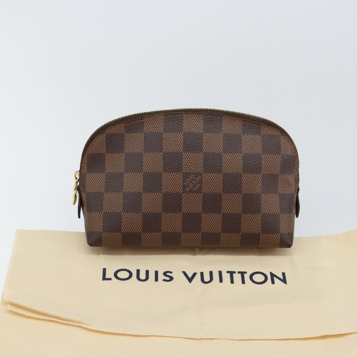 Louis Vuitton Cosmetic Pouch Damier, BROWN, CANVAS, Clutche & pouche