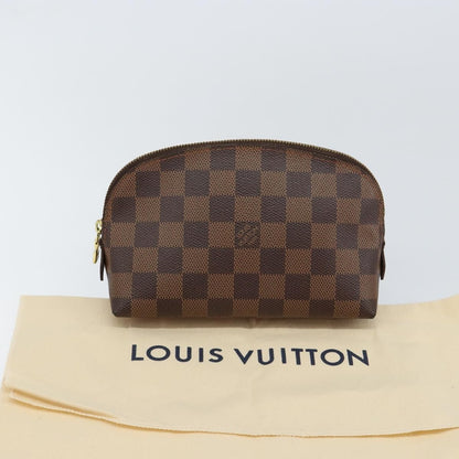 Louis Vuitton Cosmetic Pouch Damier, BROWN, CANVAS, Clutche & pouche