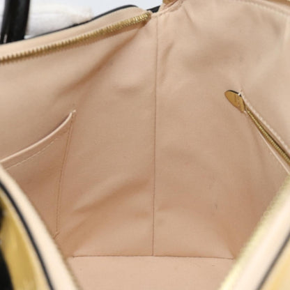 Louis Vuitton Lockit Handbag Monogram Vernis, BEIGE, PATENT_LEATHER, Tote bag