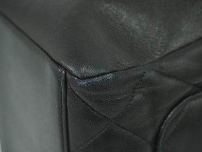 Chanel Vintage ID Bracelet Flap Bag Quilted Lambskin, BLACK, LEATHER, Handbag