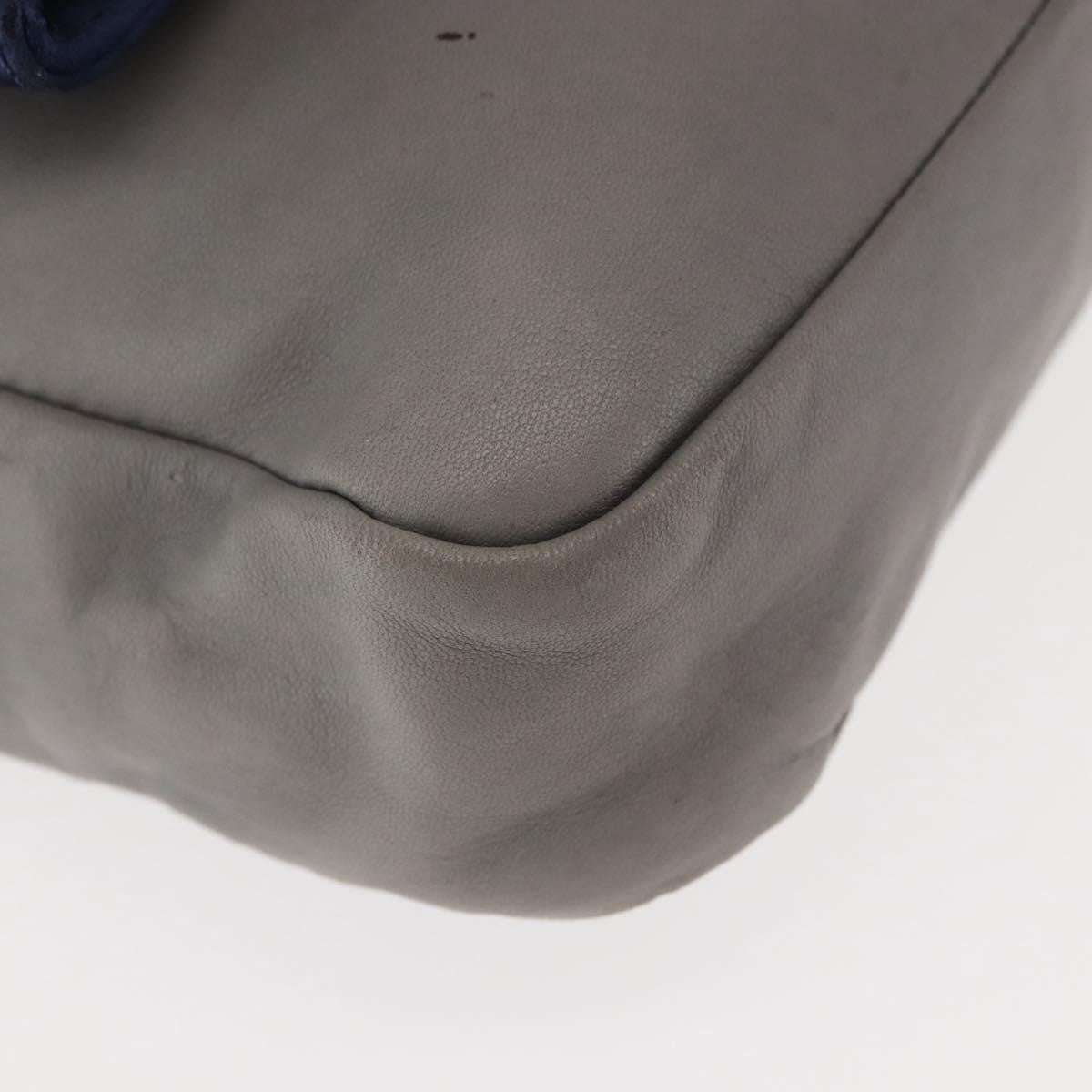 Chloe Vintage Flap shoulder bag Leather, GRAY, LEATHER, Shoulder bag