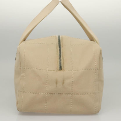 Chanel Chocolate Bar CC Bowler Bag Canvas, BEIGE, CANVAS, Handbag