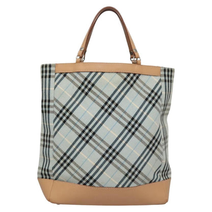 Burberry Nova Check Tote canvas check pattern, BLUE, CANVAS, Tote bag
