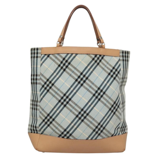 Burberry Nova Check Tote canvas check pattern, BLUE, CANVAS, Tote bag