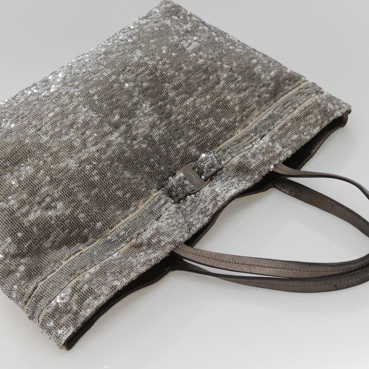 Salvatore Ferragamo Vala tote Nylon, SILVER, NYLON, Tote bag