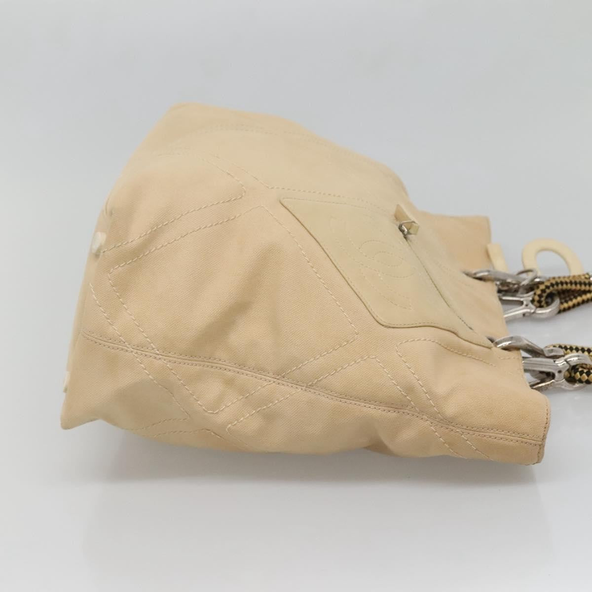 Chanel Vintage Cruise Line No.5 Tote Quilted Canvas, BEIGE, CANVAS, Tote bag