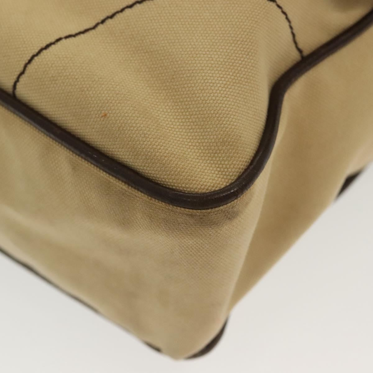 Prada Vintage Shoulder Bag Canvas, BEIGE, CANVAS, Shoulder bag