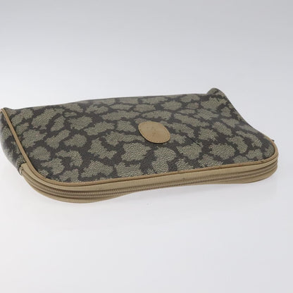 Saint Laurent Vintage Clutch PVC, BROWN, PVC, Clutche & pouche