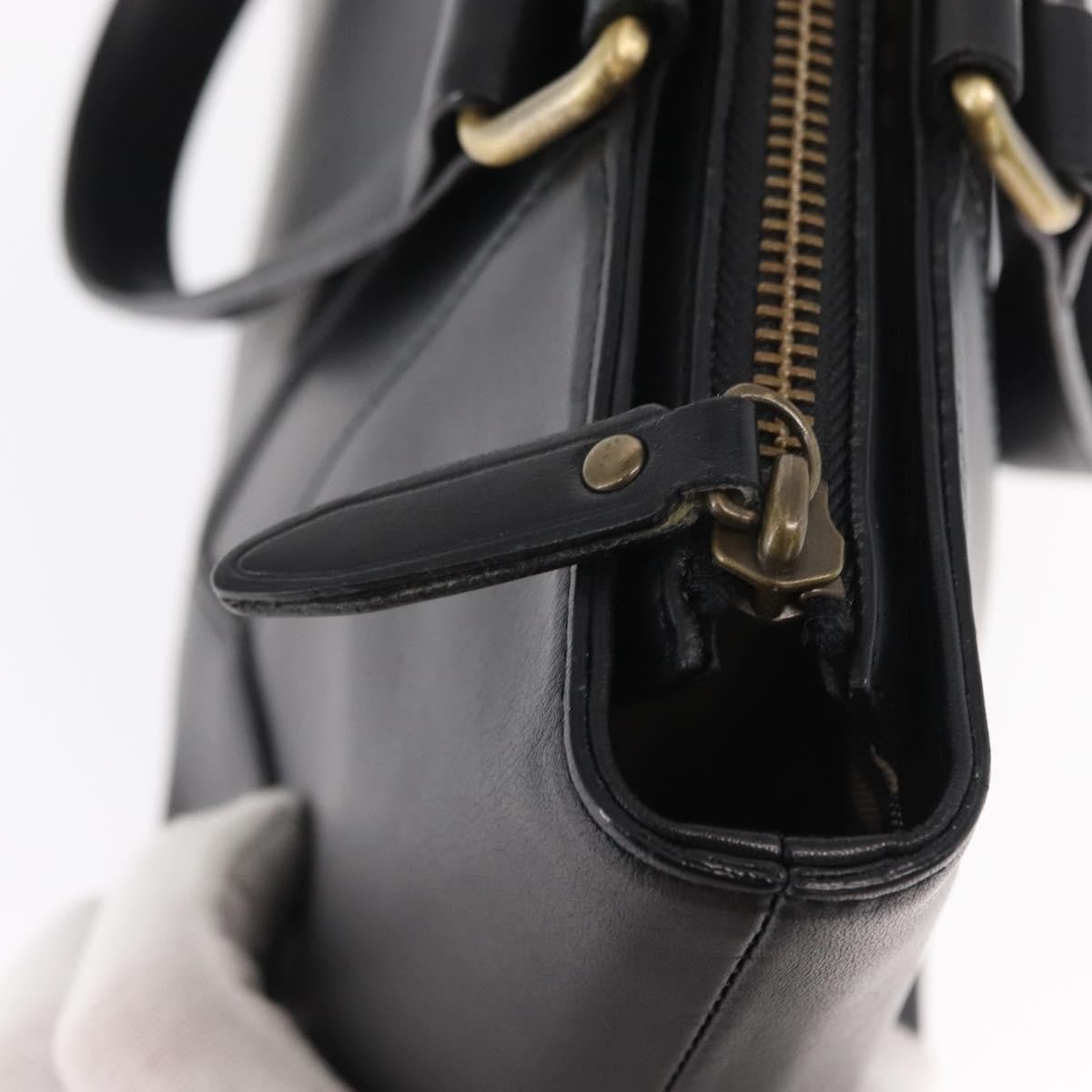 Burberry Vintage tote bag Leather, BLACK, LEATHER, Tote bag