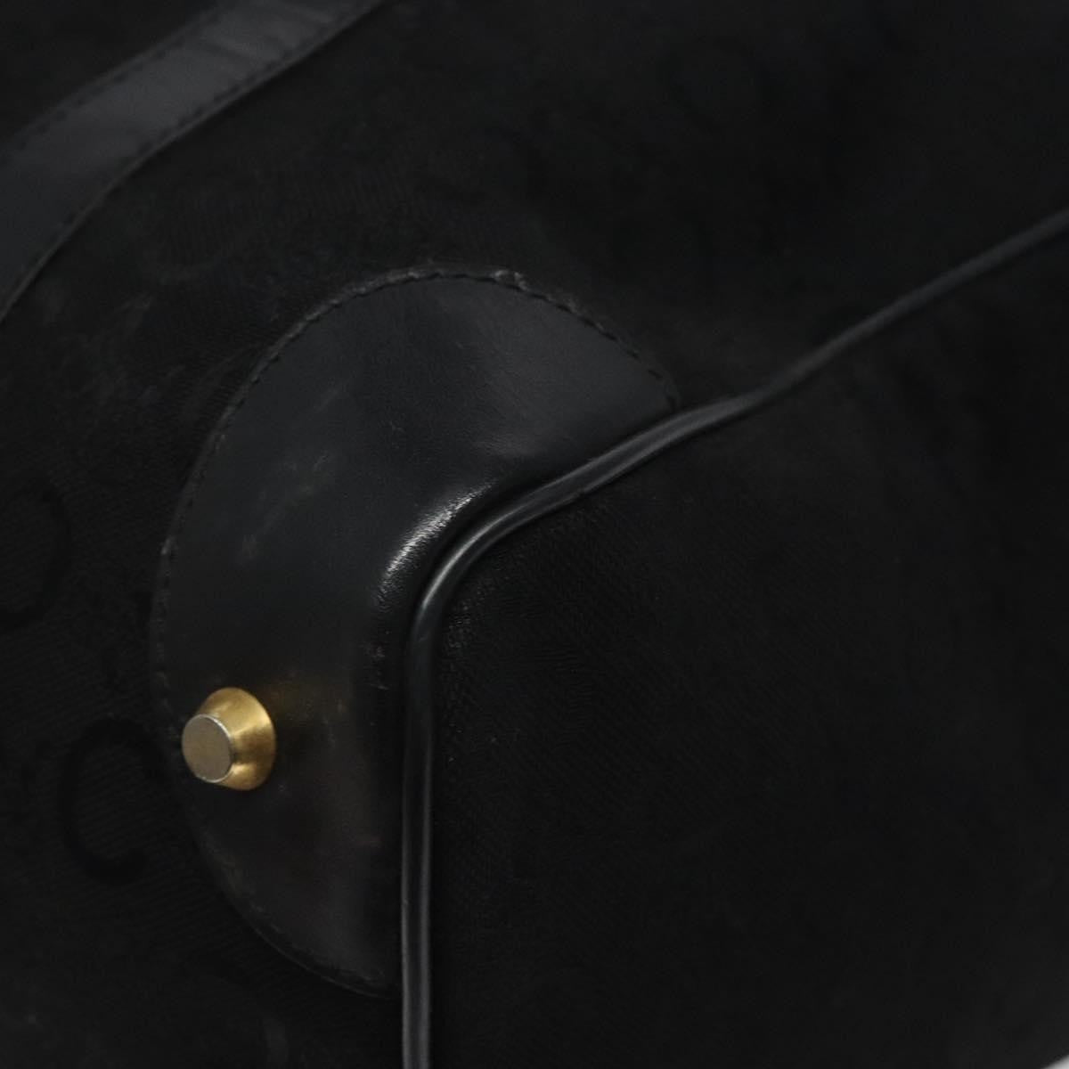 Celine C Sulky Handbag Canvas, BLACK, CANVAS, Handbag