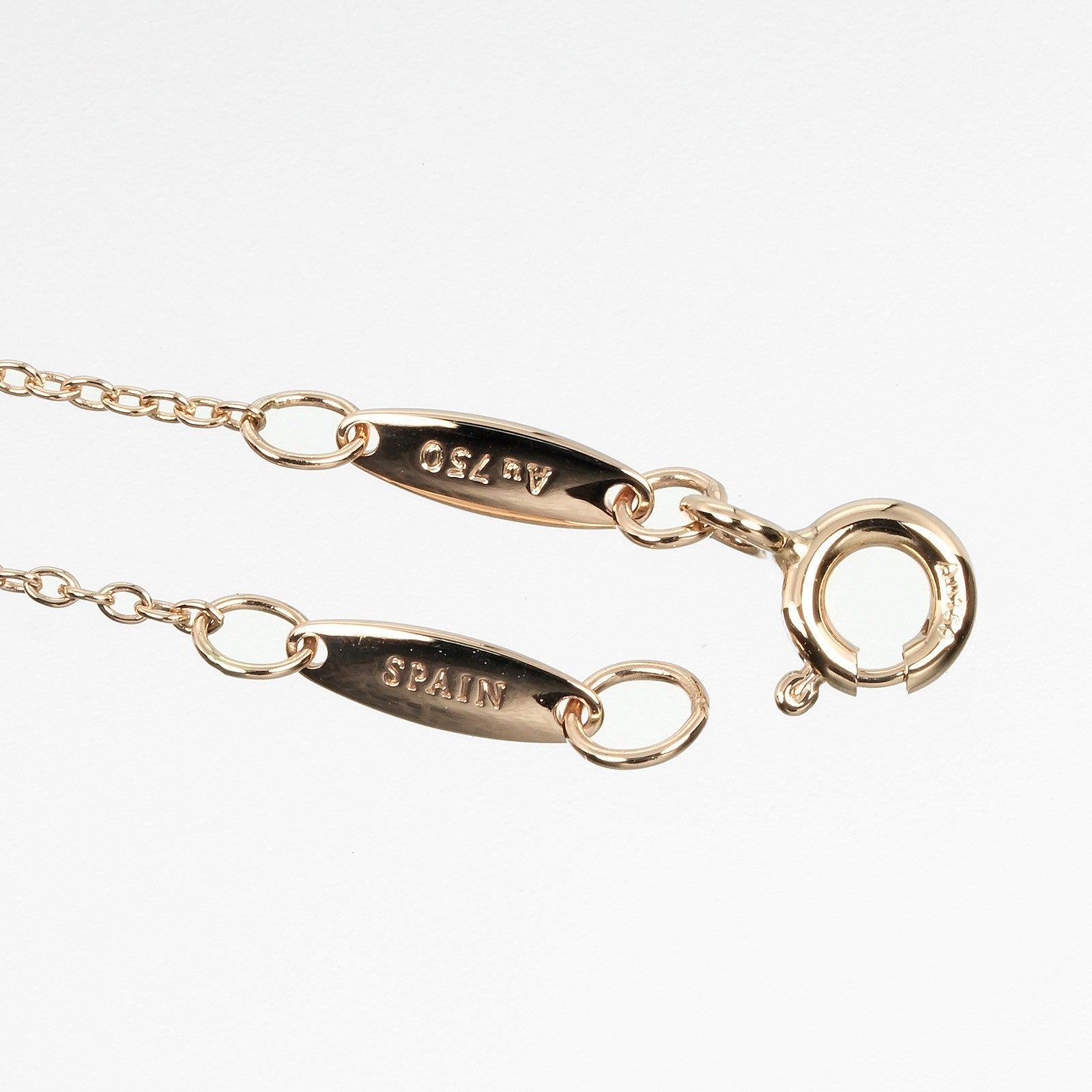 Tiffany & Co. Elsa Peretti Diamonds by the Yard 3 Stone Bracelet 18K Rose Gold with Diamonds, GOLD, ROSE_GOLD, Bracelet