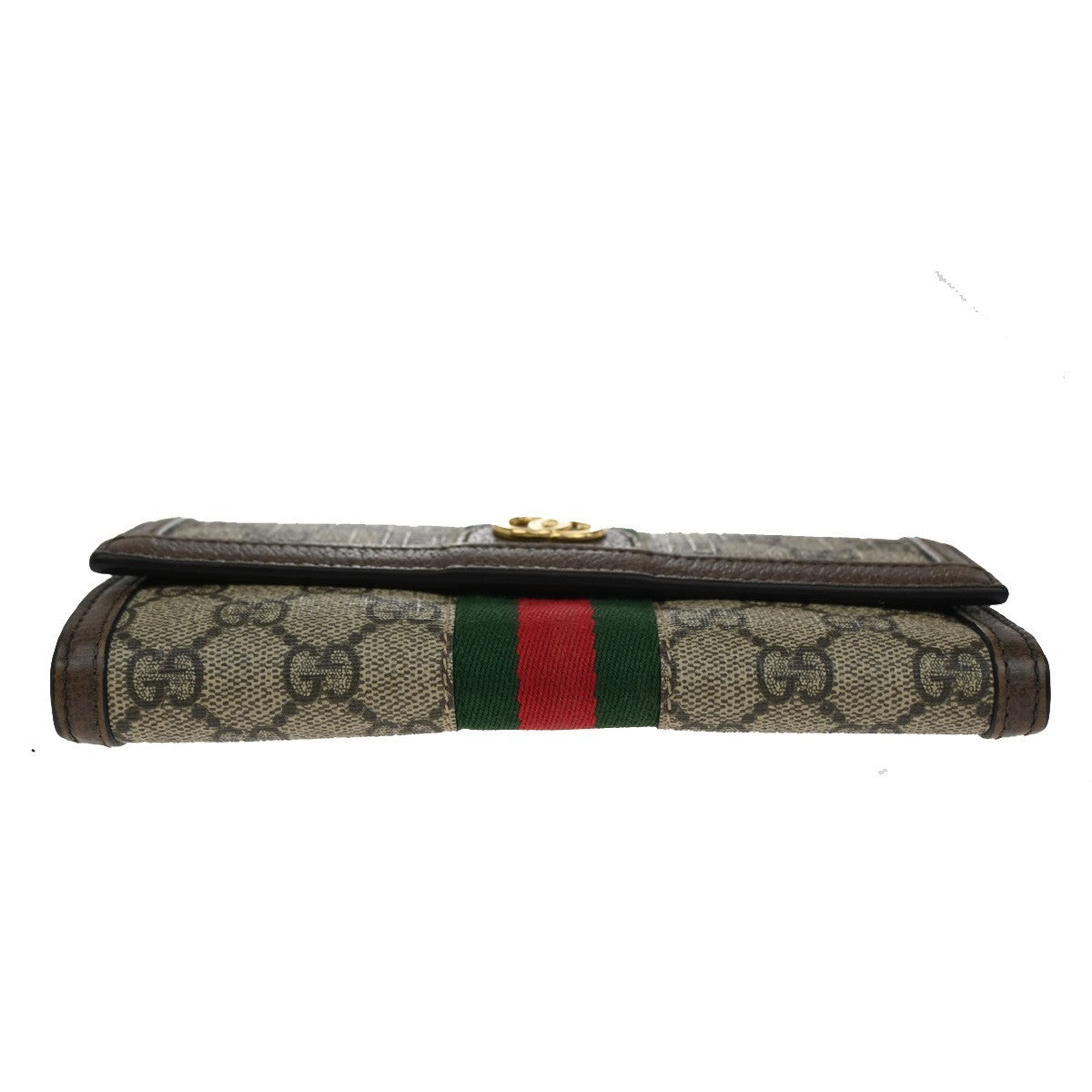 Gucci Ophidia Continental Wallet GG Coated Canvas, BROWN, CANVAS, Wallets