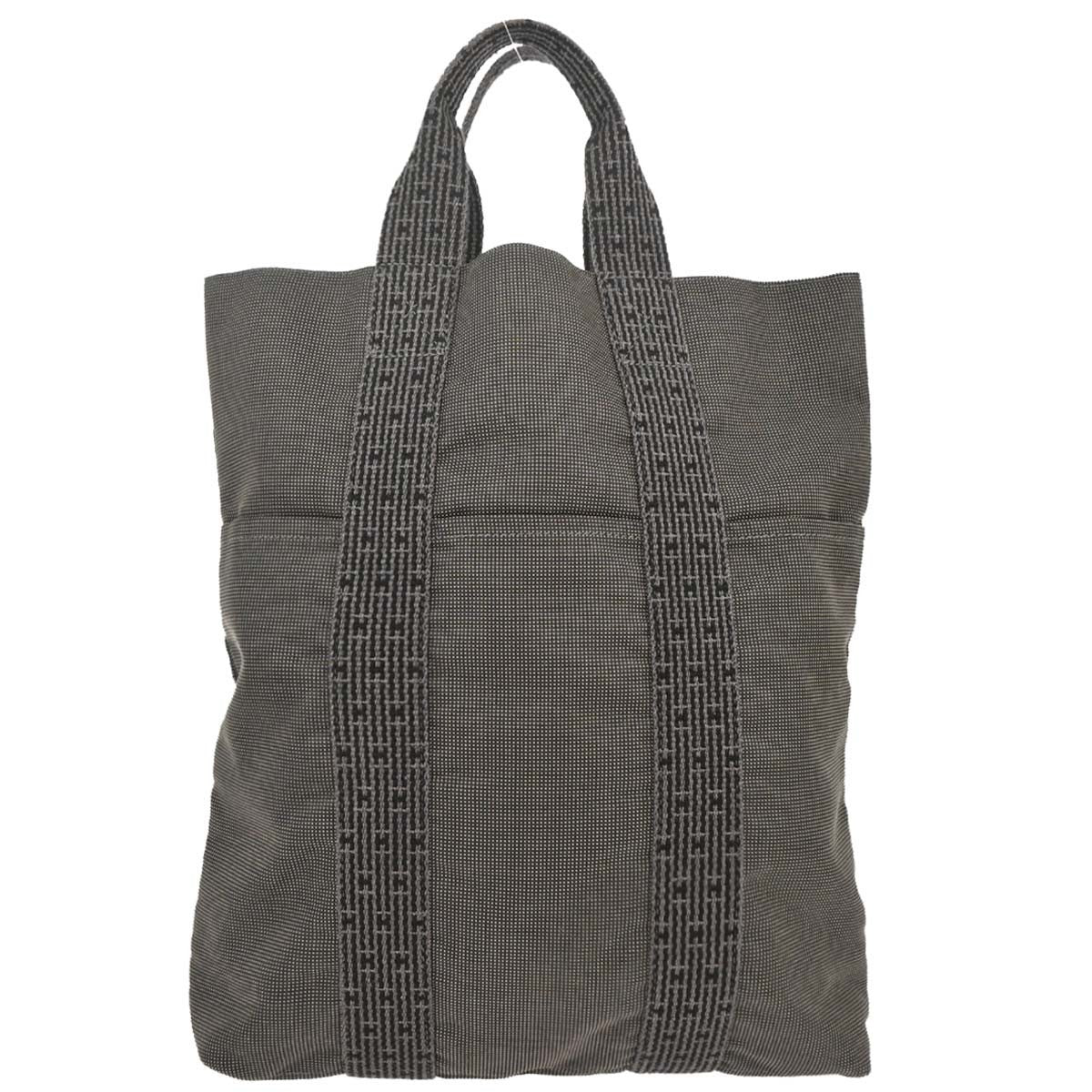 Hermes Fourre-tout Herline Fourre-tout Herline, Gray, Canvas, Tote Bag