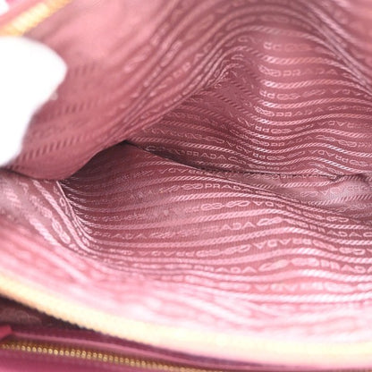 Prada Lux Open Tote Saffiano Leather, Pink, Leather, Tote Bag