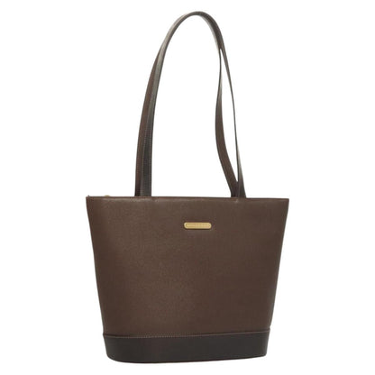 Burberry Handle Tote Leather, BROWN, LEATHER, Tote bag