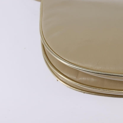 Salvatore Ferragamo Vintage Shoulder Bag Leather, BEIGE, LEATHER, Shoulder bag