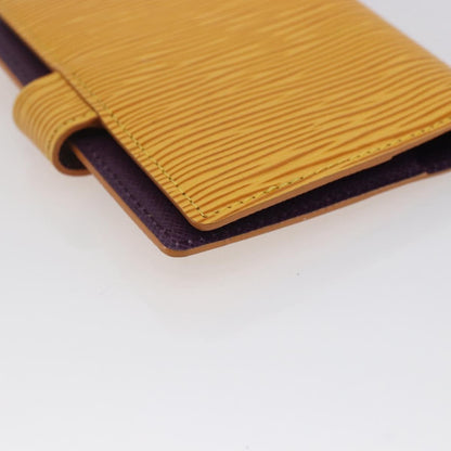 Louis Vuitton Agenda Cover Epi Leather, YELLOW, LEATHER, Wallets