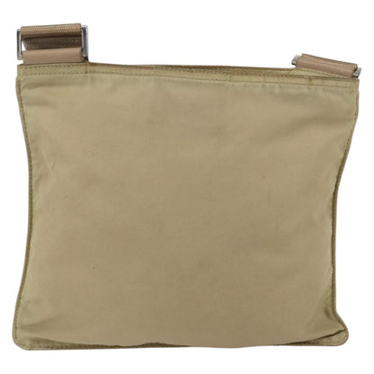 Prada Front Pocket Messenger Bag Tessuto, BEIGE, NYLON, Shoulder bag