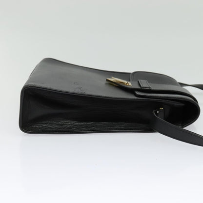 Saint Laurent Vintage Shoulder Bag Leather, BLACK, LEATHER, Shoulder bag